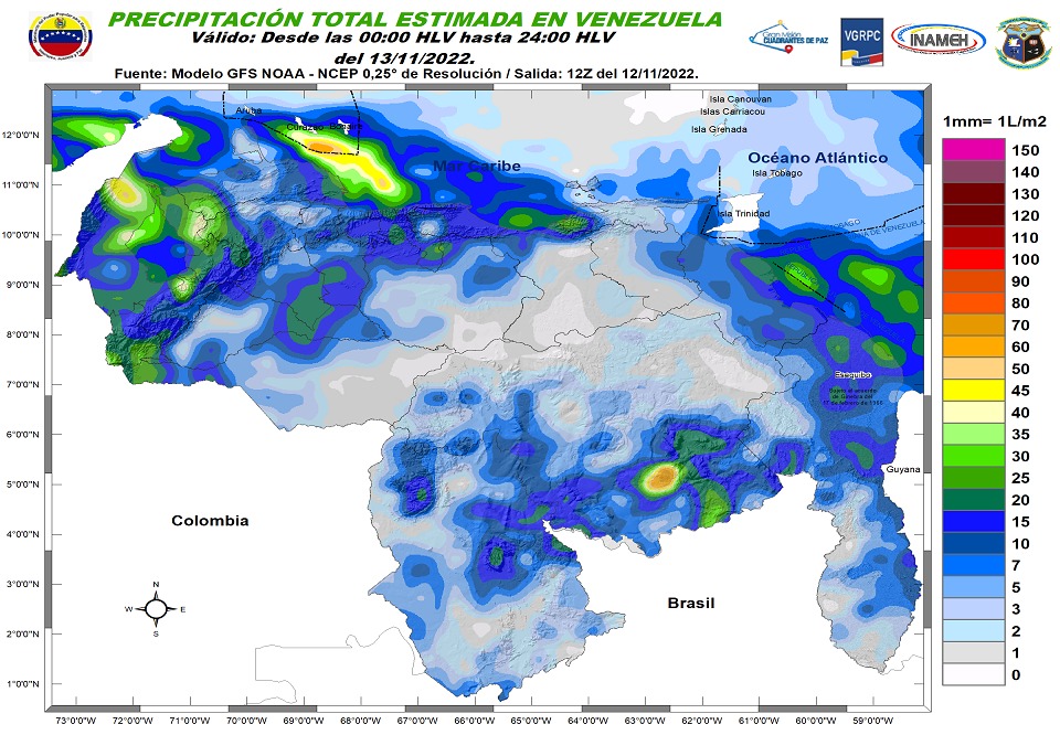 “Vaguada en superficie”: el pronóstico de Inameh sobre la zona oriental venezolana #13Nov