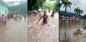 Alerta en Cata: Lluvias ocasionaron el desbordamiento del río (Video)