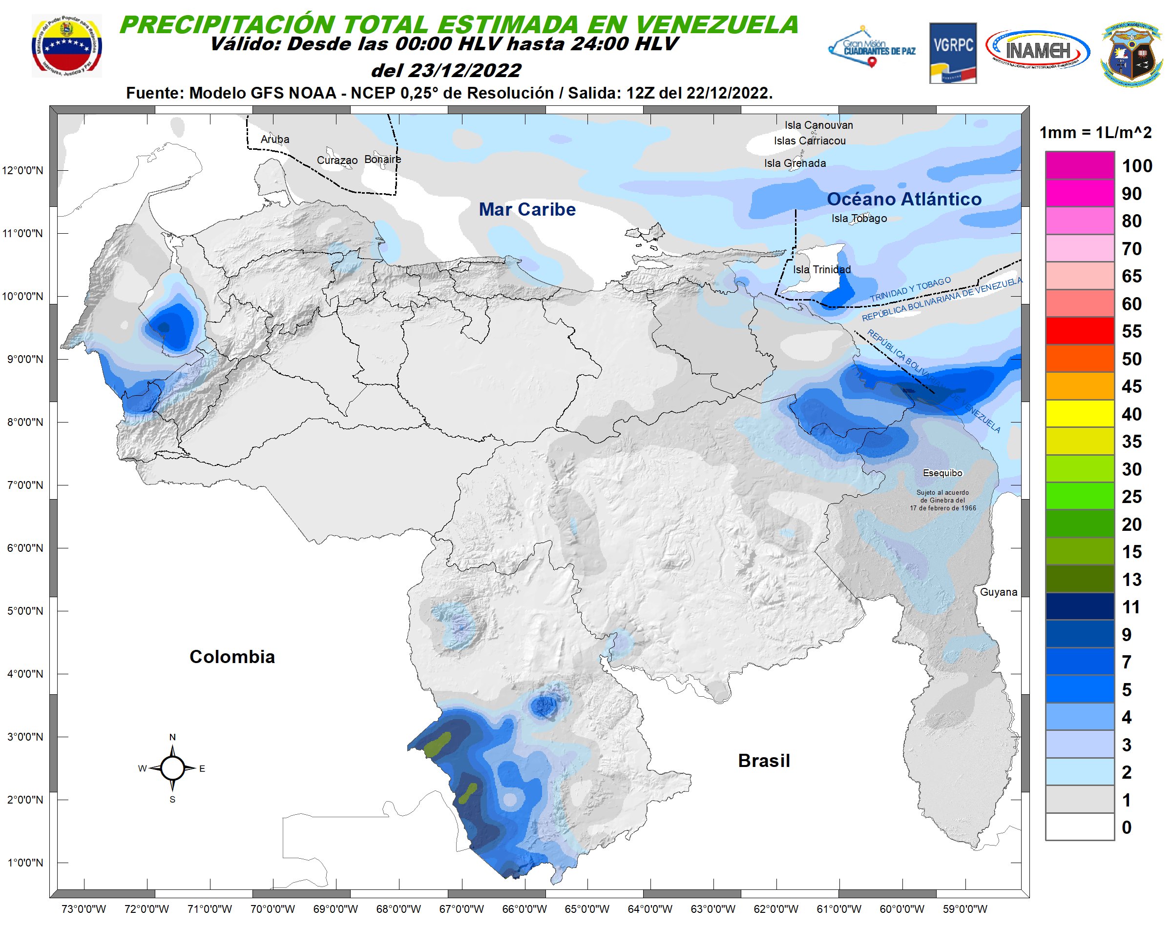 Inameh prevé buen clima en gran parte de Venezuela para este #23Dic