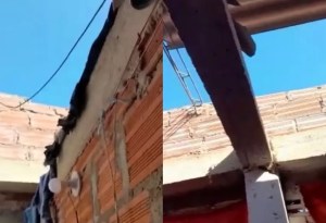 Emergencia en Colombia: El vuelo raso de un avión desprendió el techo de una casa