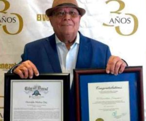 Rindieron homenaje al venezolano Oswaldo Muñoz en Miami