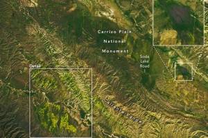 El fenómeno que generaron las inundaciones en el sur de California se aprecia en imágenes satelitales