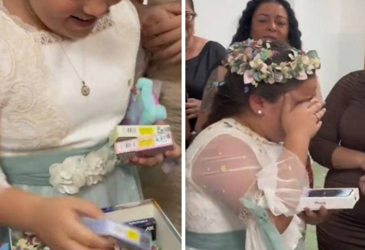 El insólito regalo de comunión a una niña que indigna a las redes: 14 “vapers” y un iPhone 14