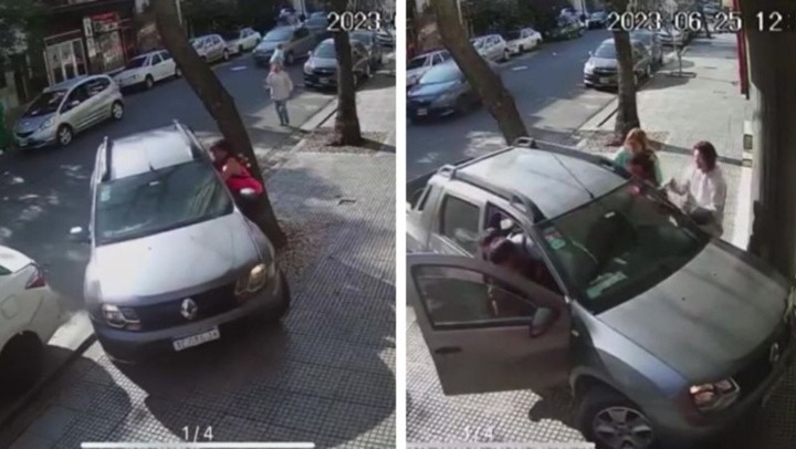 ¡Increíble! Dos mujeres se colgaron de su camioneta y lograron evitar un robo (VIDEO)