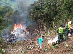 EN IMÁGENES: Avión Sukhoi de la Fanb se estrelló en Valles del Tuy este #2Jul