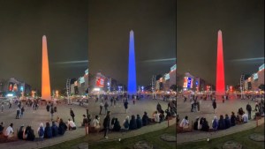 El Obelisco de Buenos Aires lució el tricolor venezolano por el Día de la Independencia (VIDEO)