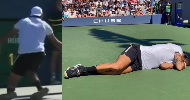 Tenista sufrió una brutal lesión en el US Open y abandonó el torneo en silla de ruedas (Videos)