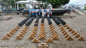 Armada de Colombia incautó semisumergible con 1,6 toneladas de cocaína