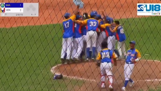 La Vinotinto de béisbol se coronó campeona en el Torneo Sudamericano U18 tras vencer a Brasil (VIDEO)