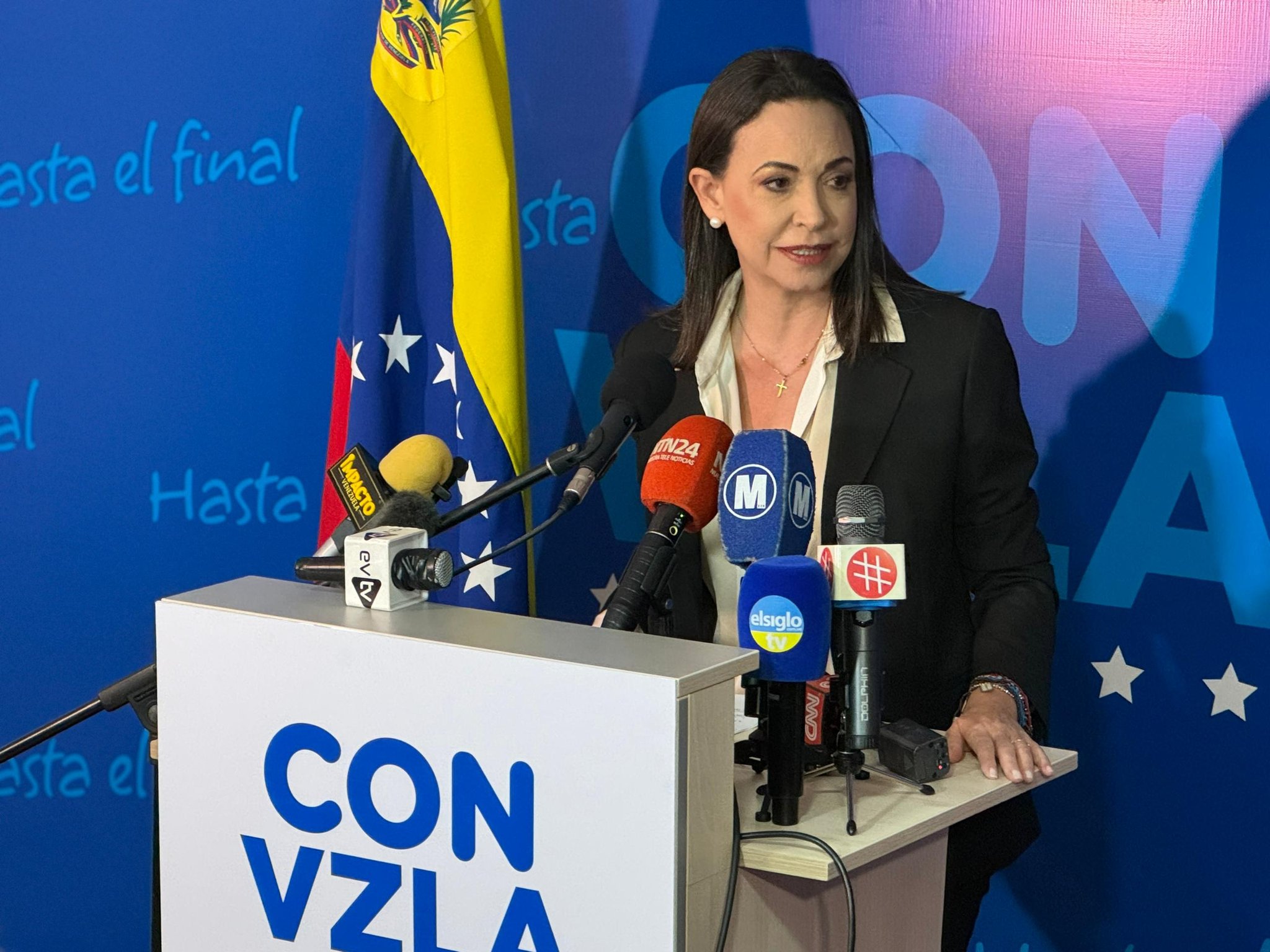 María Corina Machado: Lo que hicimos hoy fue un paso para derrotar a Maduro en las elecciones de 2024