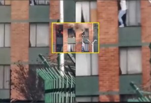 Héroe sin capa: salvó a su vecina mientras se incendiaba su apartamento (VIDEO)