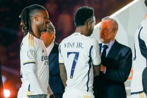 Florentino: No es el día para hablar de Mbappé, es de felicitar a los jugadores que tenemos