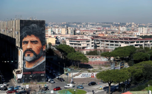 Destruyeron el mural más grande de Maradona en Nápoles