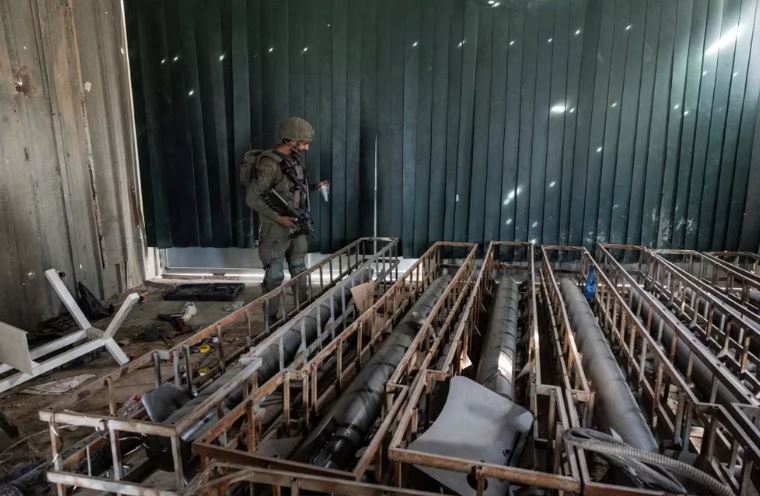 Ejército israelí halló la fábrica de armas más grande de Hamás en Gaza