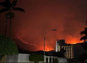 Alarma en Aragua ante los voraces incendios forestales en el Parque Nacional Henri Pittier (IMÁGENES)