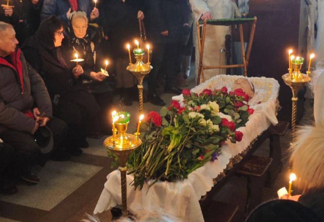 EN IMÁGENES: El cuerpo de Alexéi Navalni durante sus funerales en una iglesia de Moscú