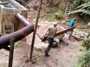 Al menos mil familias están sin agua en Calderas de Barinas porque el acueducto se tapó de sedimentos