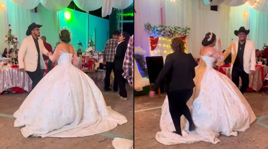 Video VIRAL: pisó intencionalmente el vestido de novia de su sobrina y las redes estallaron en críticas