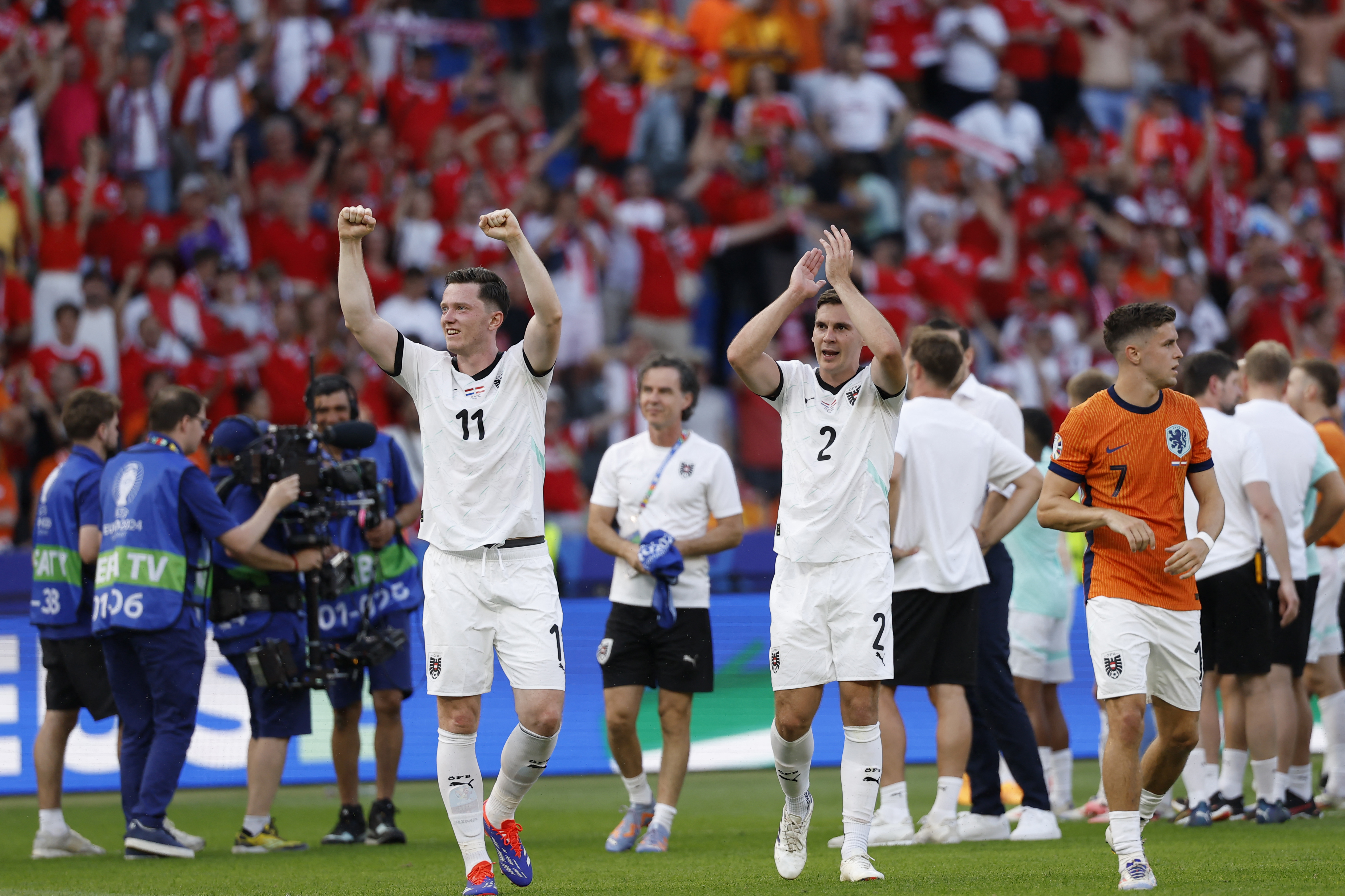 Austria dio el batacazo: superó a Países Bajos y clasificó primera de grupo por encima de Francia