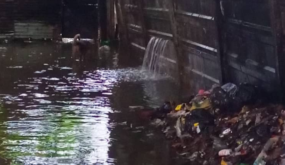 Aguacero y fallas en el sistema de drenaje genera colapso de calles en Apure