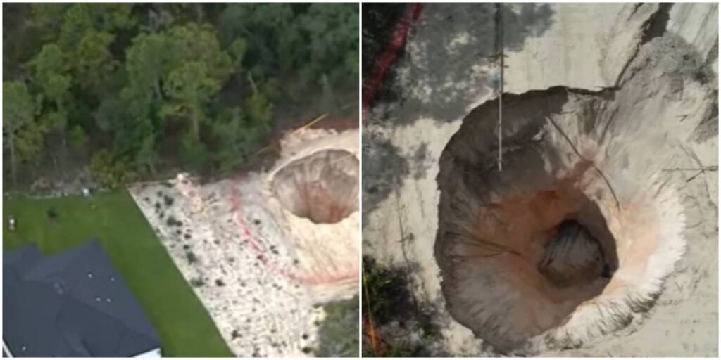 VIDEO: Alarma en Florida por enorme agujero que se abrió cerca de una residencia