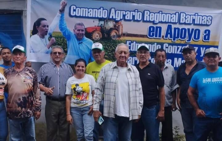 Comando Agrario de Barinas con Edmundo González instruye sobre la defensa del voto en zonas rurales